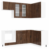 Kitchen Unit KALMAR 8 pcs Brown Oak Engineered Wood 3438454