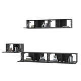 5 Piece TV Cabinet Set Black Engineered Wood 3114431