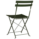 Garden Folding Chair Folding 2 pcs Green 42 x 46 x 82cm Metal 42002955