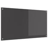 Kitchen Backsplash Dark Grey 110 x 60 cm Tempered Glass 42001312