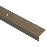 Stair Nosings 30 pcs Brown 67 x 3 x 2 cm Aluminium 4013476