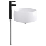 Bathroom Wash Basin Matte Black 38.5 x 38.5 x 16 cm Metal 890239