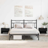 Bedside Cabinet 2 pcs Black Oak 46 x 30 x 30 cm Engineered Wood 862735