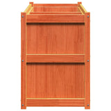 Garden Planter Wax Brown 150x50x70 cm Solid Wood Pine 837491