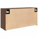 Bathroom Wall Cabinet Brown Oak 80x25x40 cm Engineered Wood 860091