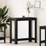 ZNTS Black Oak Bar Table - 102x50x103.5 cm, Made of Engineered Wood 868079