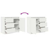 Sideboard with Drawer White 71x35x65 cm Engineered Wood 861571