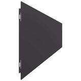 Lawn Edging 10 pcs 15 x 103 cm Steel Black 860142