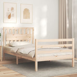 Bed Frame without Mattress 100x200 cm Solid Wood 3194301