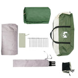 Family Tent Cabin 6-Person Green Waterproof 4009555