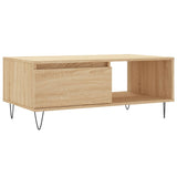 ZNTS Coffee Table Sonoma Oak 90x50x36.5 cm Engineered Wood 830567