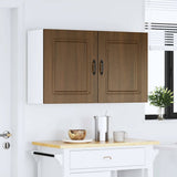 Kitchen Wall Cabinets 2 pcs Kalmar Brown Oak Engineered Wood 853572