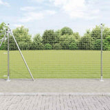 Welded Wire Fence with Concrete Base 10 x 1.6 m 3350988
