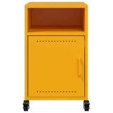 ZNTS Bedside Cabinets 2 pcs Mustard Yellow 36x39x59 cm Steel 846723