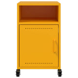 Bedside Cabinets 2 pcs Mustard Yellow 36x39x59 cm Steel 846723