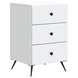 Bedside Cabinet White 43 x 41 x 66.5 cm Engineered Wood 895475