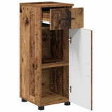 Bathroom Cabinet with Drawer with Door Old Wood 30 x 35 x 80 cm 883332