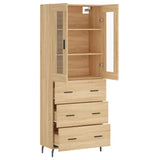 Highboard Sonoma Oak 69,5x34x180 cm Engineered Wood 3198420