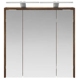 Bathroom Mirror Cabinet Smoked Oak 63.5 x 16 x 62.5 cm 889163