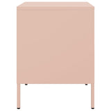 Bedside Cabinet Pink 36x39x50.5 cm Steel 842912