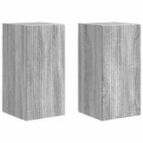 TV Wall Cabinet Wall-mounted 2 pcs Grey Sonoma 30 x 31 x 60 cm 892282