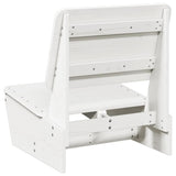 Garden Chair White Solid Pine Wood Standard Durable 859308