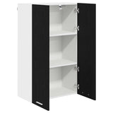 Hanging Cabinet Black Oak 60 x 31 x 100 cm Engineered Wood 884355