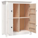 Sideboard White 83x41.5x100 cm Solid Wood Pine 821508