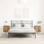 ZNTS Wall-Mounted Bedside Cabinets 2 pcs Old Wood 38x34x40 cm 861244