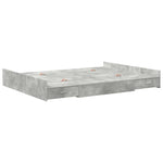 Storage Bed Frame Concrete grey 160 x 200 cm Engineered wood 3335280