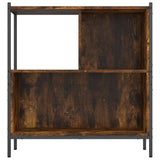 Bookcase Smoked Oak 72x28x77.5 cm Engineered Wood 838880