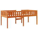 Children's Bed without Mattress Wax Brown 90x200 cm Solid Wood Pine 855017