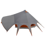 Teepee Tent 5-Person Grey and Orange 415 x 415 x 247 cm 42004013
