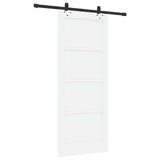 Sliding Door ORKDAL White 83 x 202 cm Solid Pine Wood 3445542