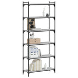 Bookcase 6-Tier Grey Sonoma 80x30x188 cm Engineered Wood 837685