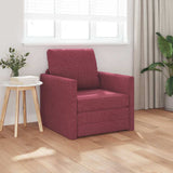 Sofa Bed Wine Red 74 x 77 x 81 cm Fabric 4106624