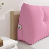 Back Pillow Pink 200 x 24 x 50 cm Fabric 42014601