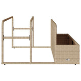 Poolside Float Storage Beige 110x100x57 cm Poly Rattan 4104091