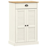 Shoe Cabinet VIGO White 60x35x96 cm Solid Wood Pine 353167