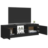 TV Cabinet with LED Lights Black 120x30x36 cm 804284