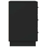 Bedside Cabinet Black 43 x 41 x 63.5 cm Engineered Wood 895246