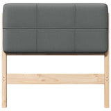 Upholstered Headboard with Headboard Brown and Light Grey 80 cm 880148