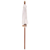 Balinese Parasol Cream 190 x 190 x 260 cm Cotton and solid wood 42006450