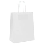 ZNTS Paper Bags 250 pcs with Handles White 18x8x22 cm 4101614