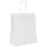 ZNTS Paper Bags 250 pcs with Handles White 18x8x22 cm 4101614