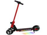 Folding Electric Scooter for Kids, with Dual Brakes, Front Suspension, LED Colourful Lights, Red T3398P347579
