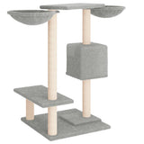 Cat Tree with Scratching Posts Light Grey 82 cm 171760