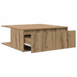 Coffee Table Artisan oak 80 x 80 x 31 cm Engineered wood 875487