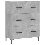 Highboard Concrete Grey 69.5x34x180 cm Engineered Wood 3189385