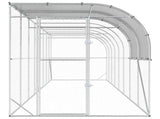 Against Wall Chicken Coop Silver 800 x 200 x 215 cm 3434743